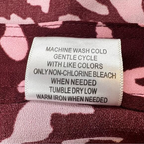 Modcloth Admirers Button Front Pink Leopard Animal Print Midi Skirt Size 20 - Picture 10 of 11